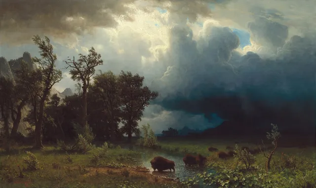 Untitled wallpaper: A Buffalo Trail The Impending Storm